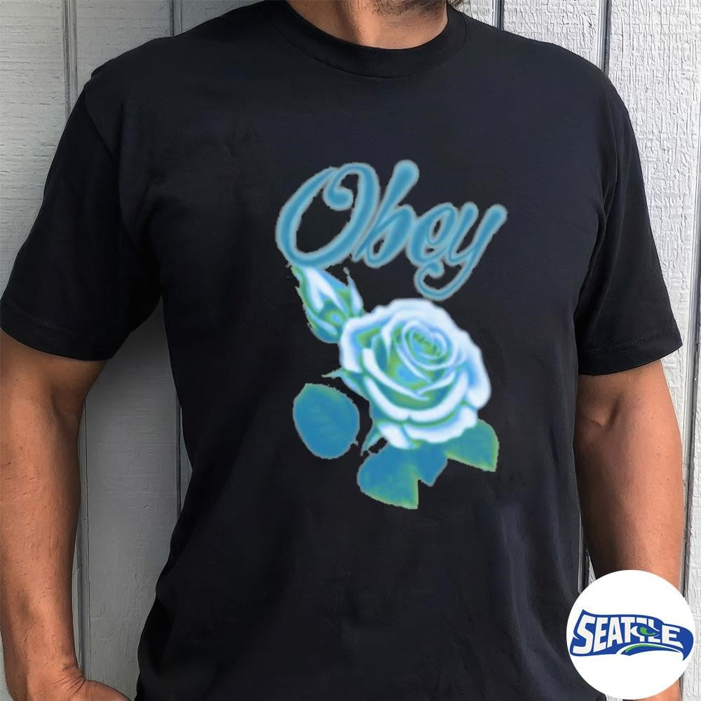 Obey Clothing Airbrushed Rose Heavyweight Shirt