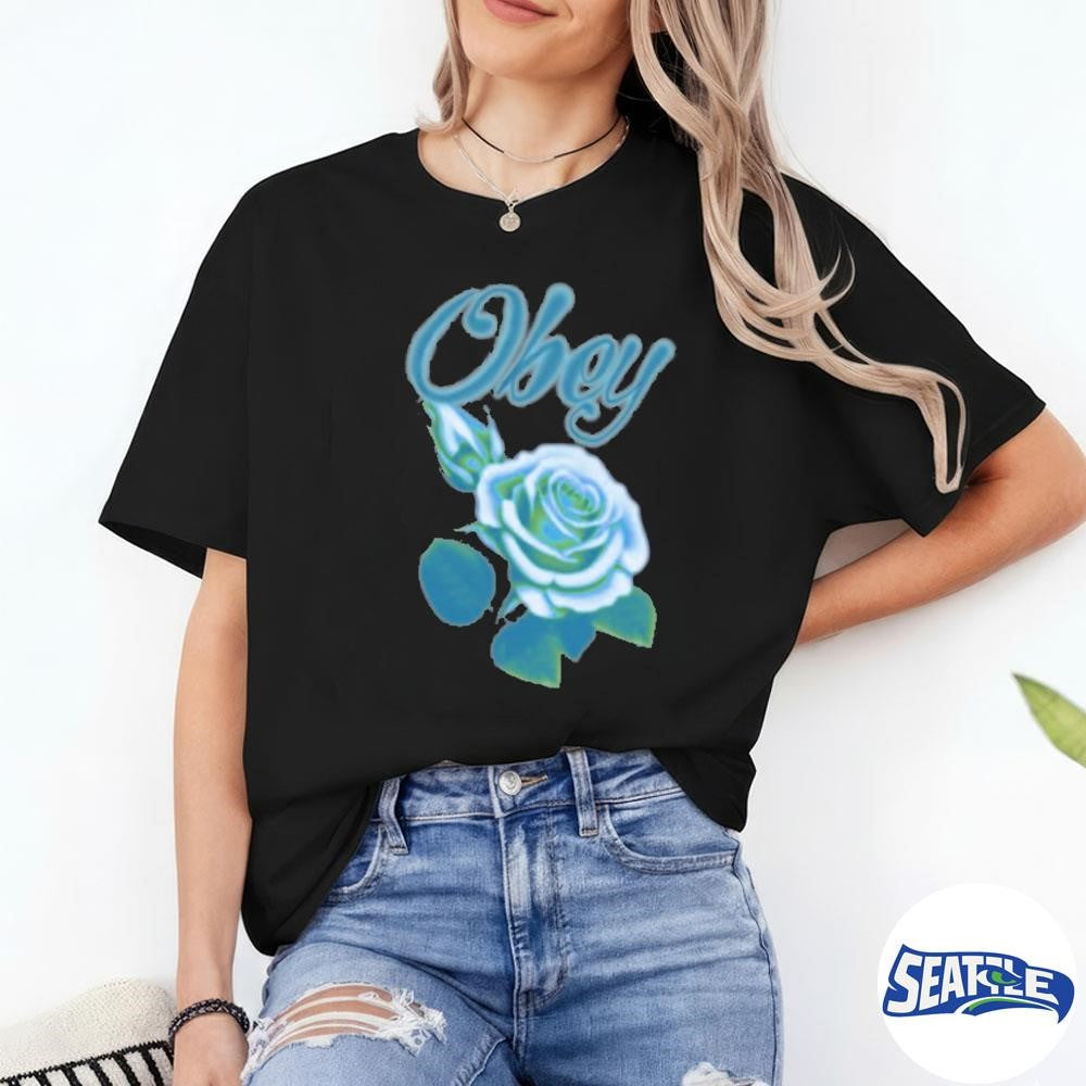 Obey Clothing Airbrushed Rose Heavyweight Shirt