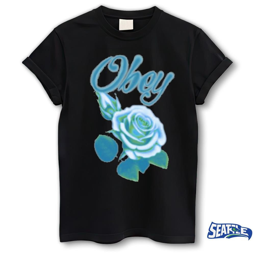 Obey Clothing Airbrushed Rose Heavyweight Shirt