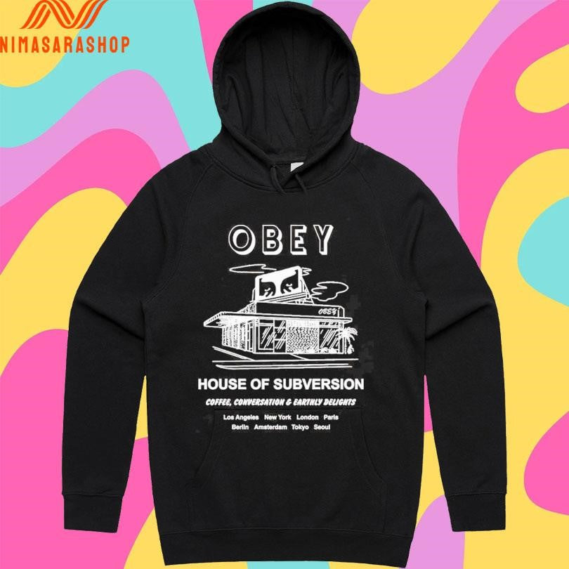 Obey House Of Subversion Coffee Conversation And Earthly Delights Shirts