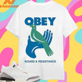 Obey Sound And Resistance Shirts