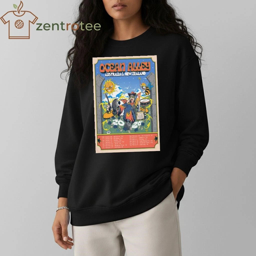 Ocean Alley 2026 Tour Australia And New Zealand tee