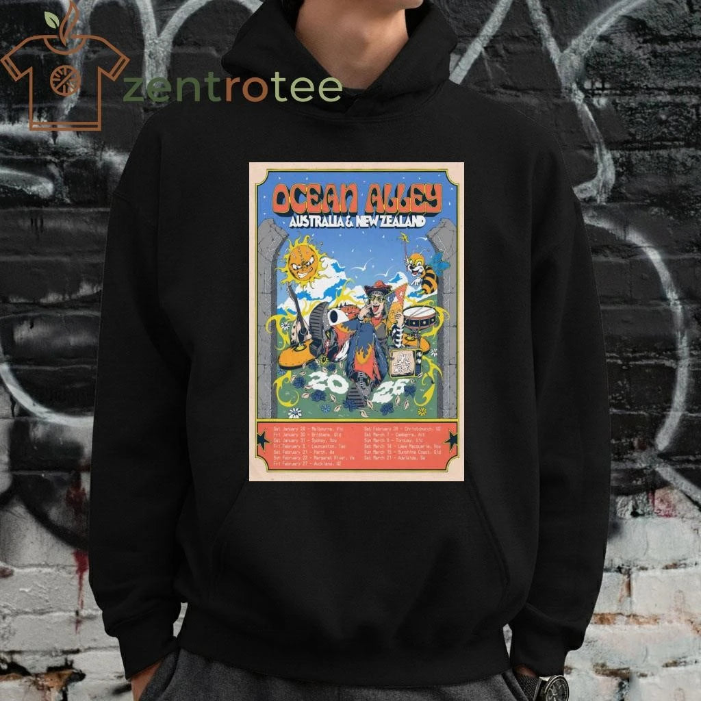 Ocean Alley 2026 Tour Australia And New Zealand tee