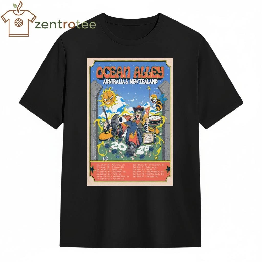 Ocean Alley 2026 Tour Australia And New Zealand tee