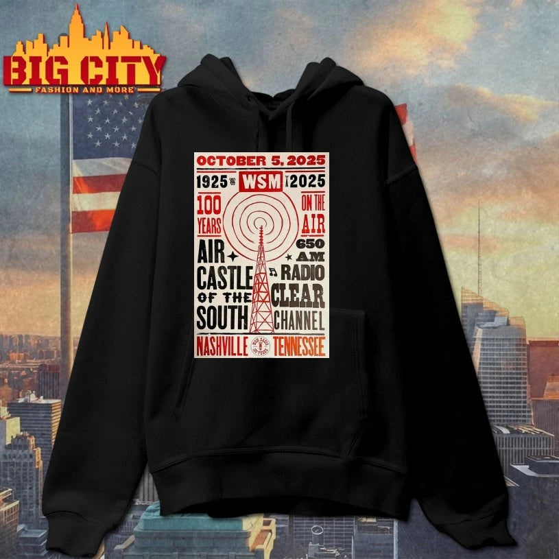 October 5, 2025 1925-2025 WSM TURN 100 Years On The Air Nashville, TN Poster Shirt