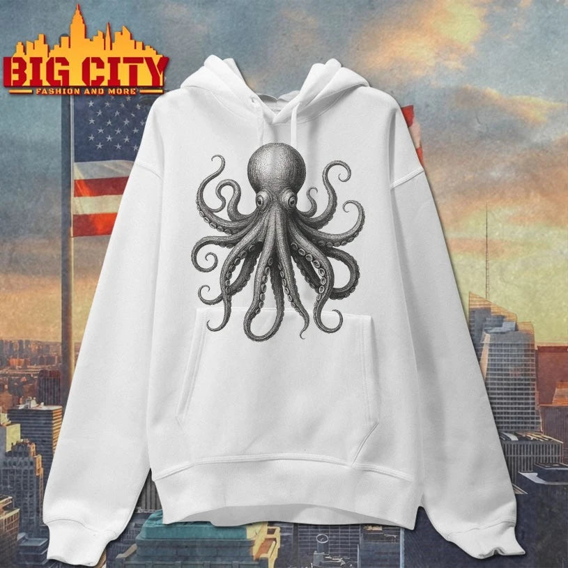 Octopus Graphic Unisex Hoodie Bold Sea Creature shirt