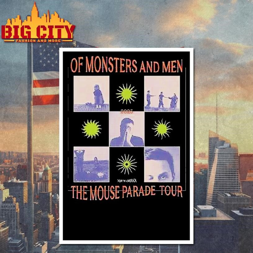Of Monsters And Men The Mouse Parade Tour 2025 Shirt
