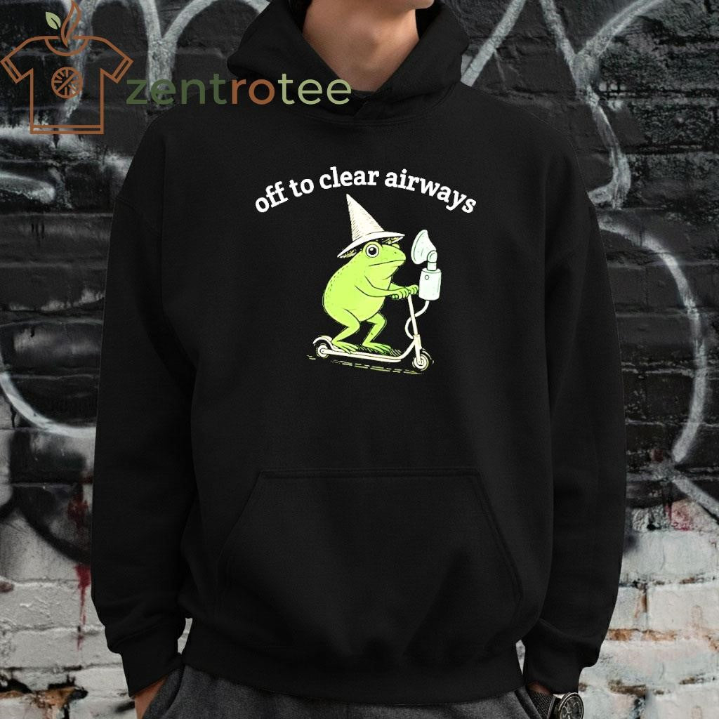 Off To Clear Airways frog shirt