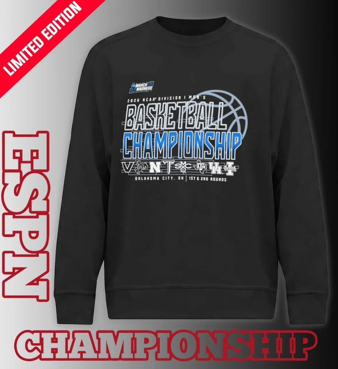 Official 1st, 2nd Rounds 2026 NCAA DI Men’s Basketball Championship – Oklahoma City, OK Shirt