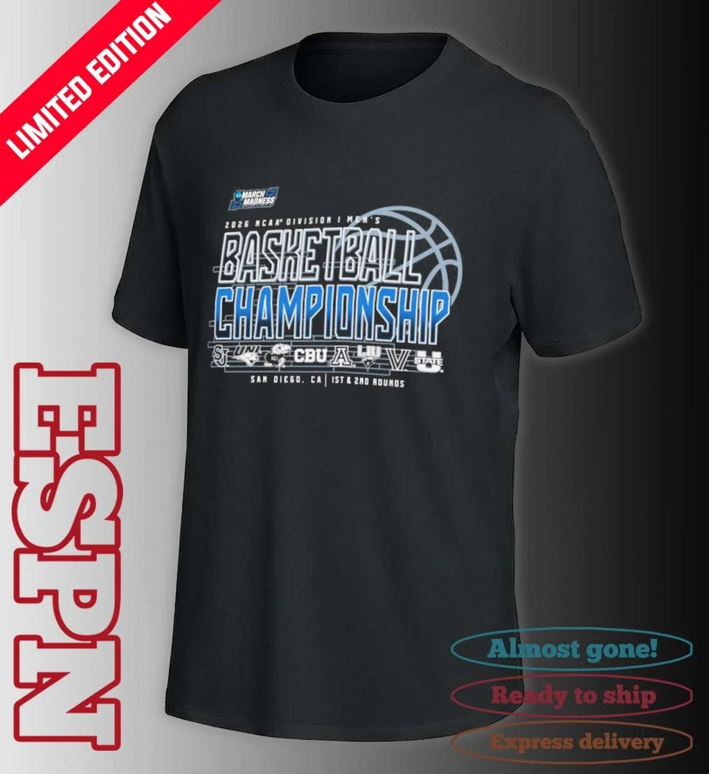 Official 1st, 2nd Rounds 2026 NCAA DI Men’s Basketball Championship – San Diego, CA Shirt