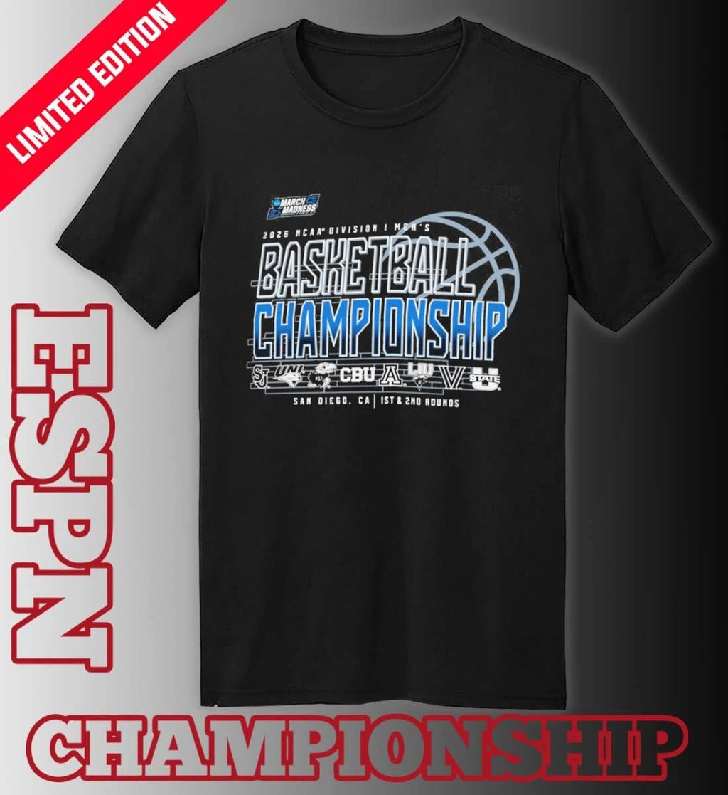 Official 1st, 2nd Rounds 2026 NCAA DI Men’s Basketball Championship – San Diego, CA Shirt