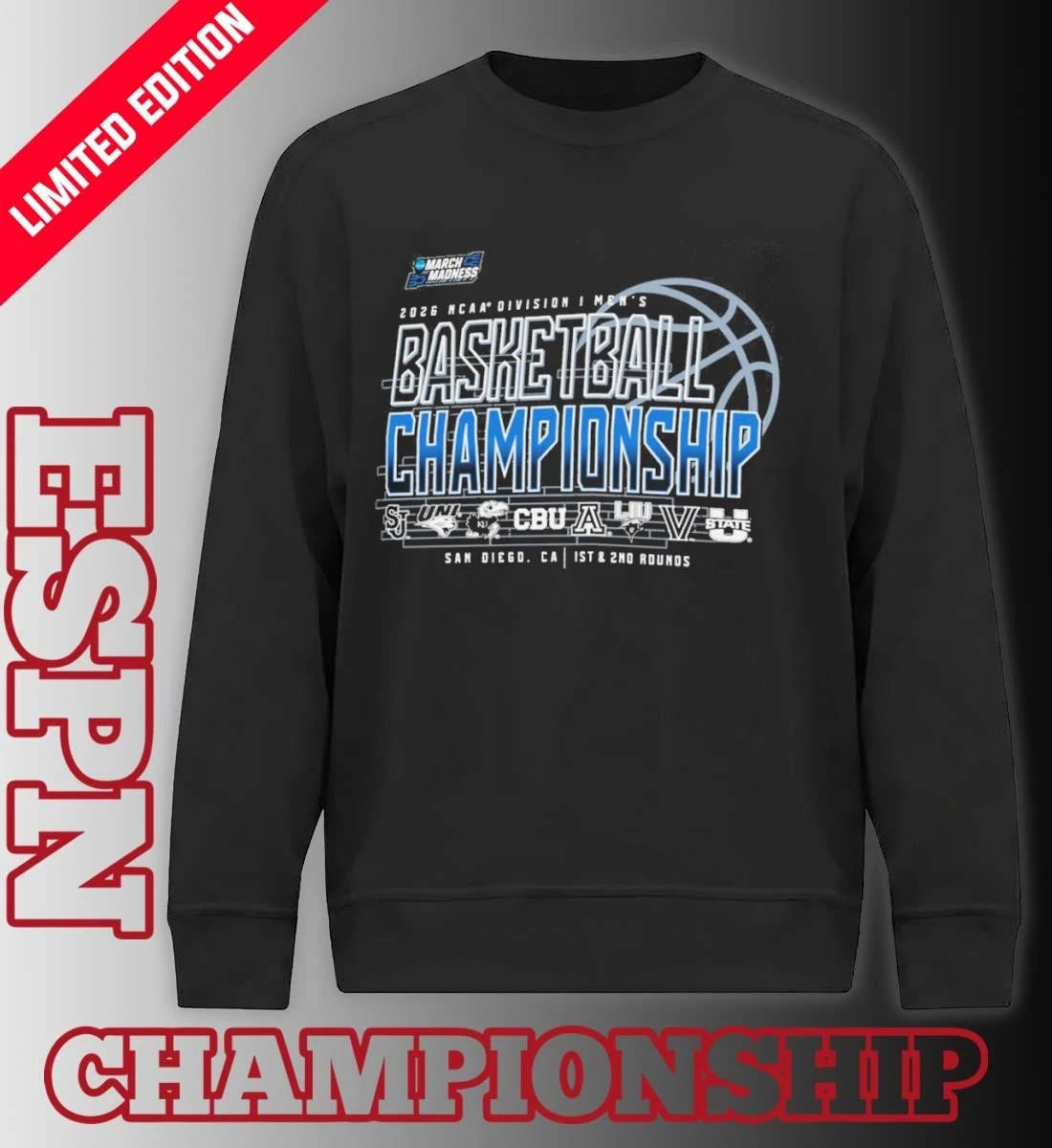 Official 1st, 2nd Rounds 2026 NCAA DI Men’s Basketball Championship – San Diego, CA Shirt