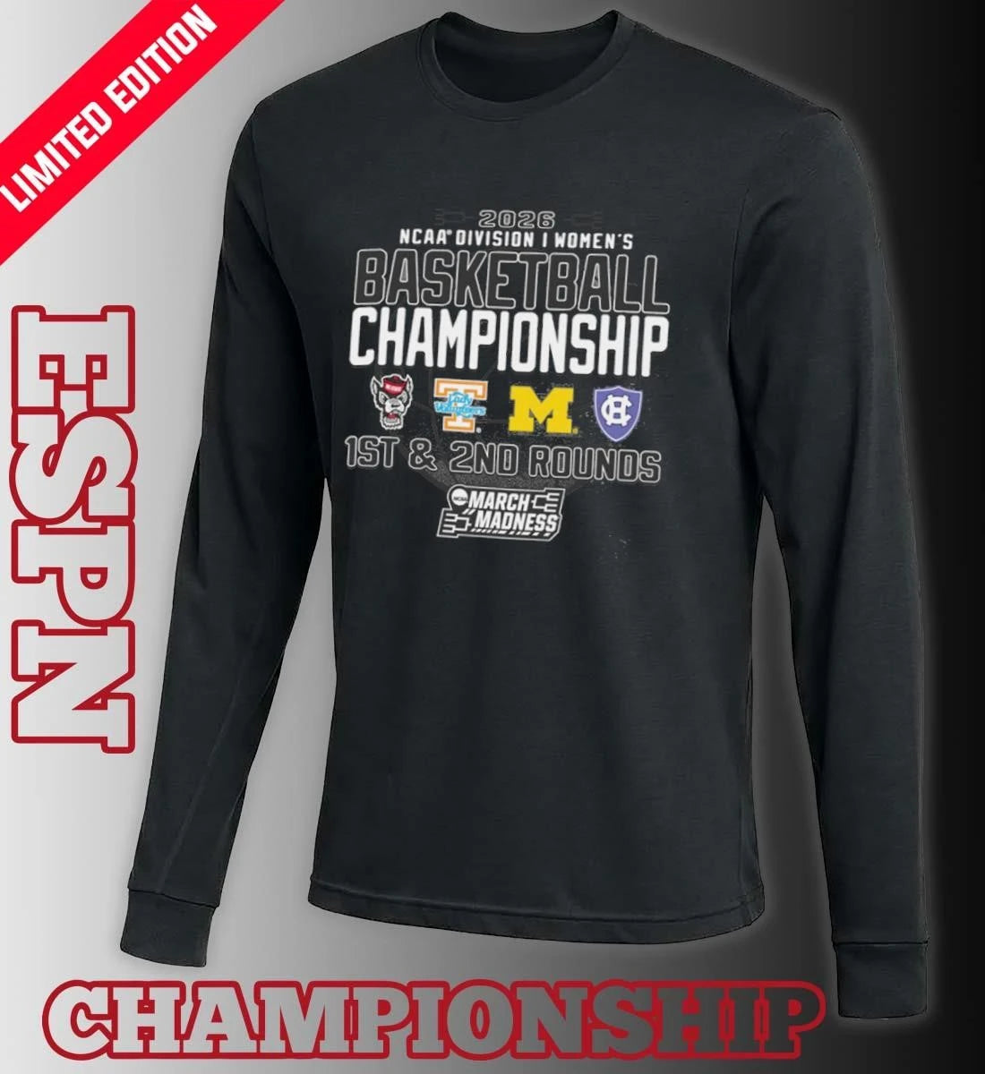 Official 1st, 2nd Rounds 2026 NCAA DI Women’s Basketball Championship – Ann Arbor, MI Shirt