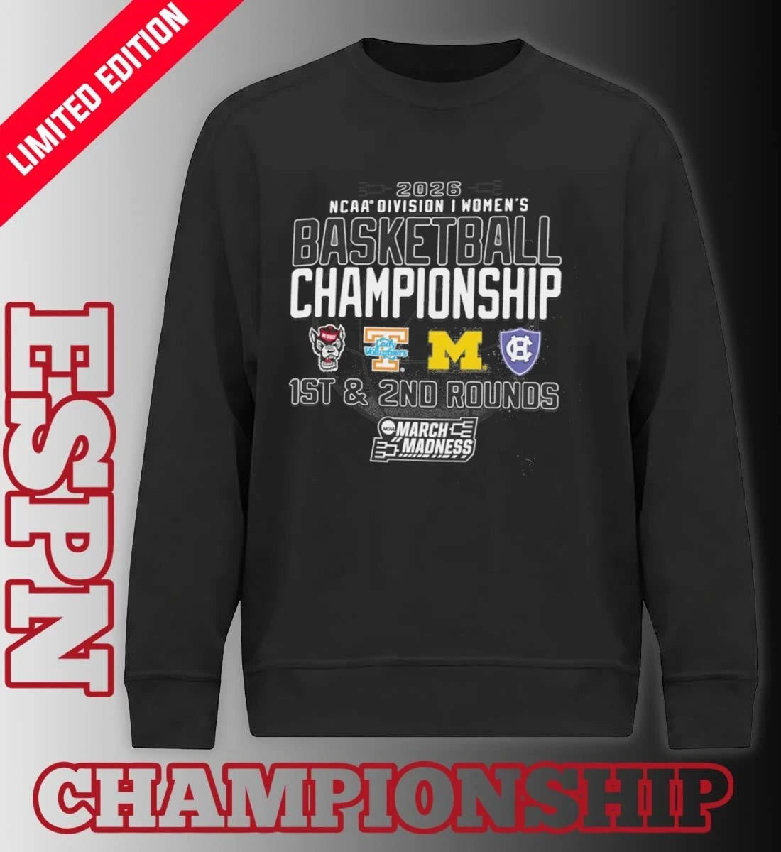 Official 1st, 2nd Rounds 2026 NCAA DI Women’s Basketball Championship – Ann Arbor, MI Shirt