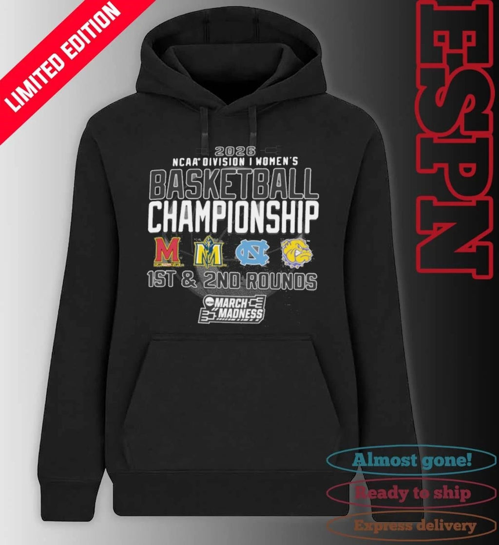Official 1st, 2nd Rounds 2026 NCAA DI Women’s Basketball Championship – Chapel Hill, NC Shirt