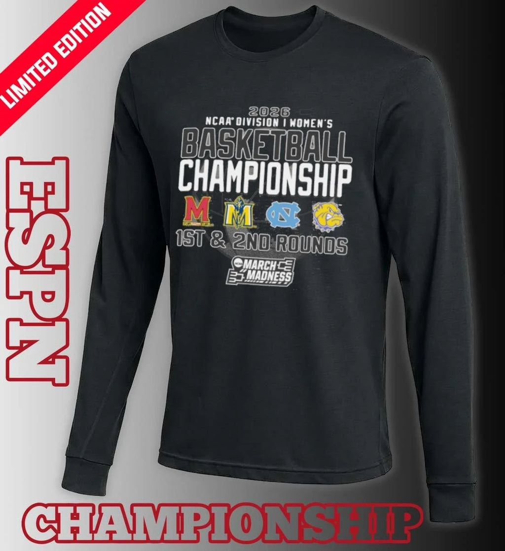 Official 1st, 2nd Rounds 2026 NCAA DI Women’s Basketball Championship – Chapel Hill, NC Shirt