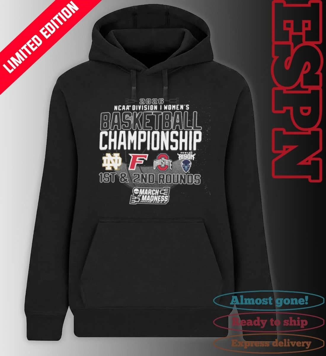 Official 1st, 2nd Rounds 2026 NCAA DI Women’s Basketball Championship – Columbus, OH Shirt