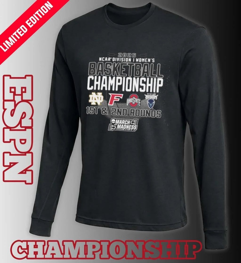 Official 1st, 2nd Rounds 2026 NCAA DI Women’s Basketball Championship – Columbus, OH Shirt