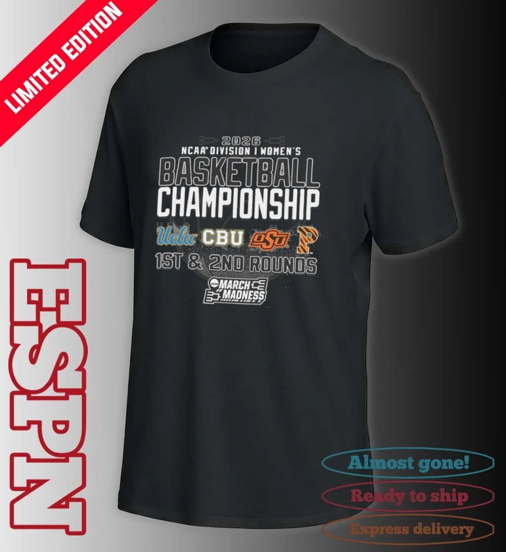 Official 1st, 2nd Rounds 2026 NCAA DI Women’s Basketball Championship – Los Angeles, CA Shirt