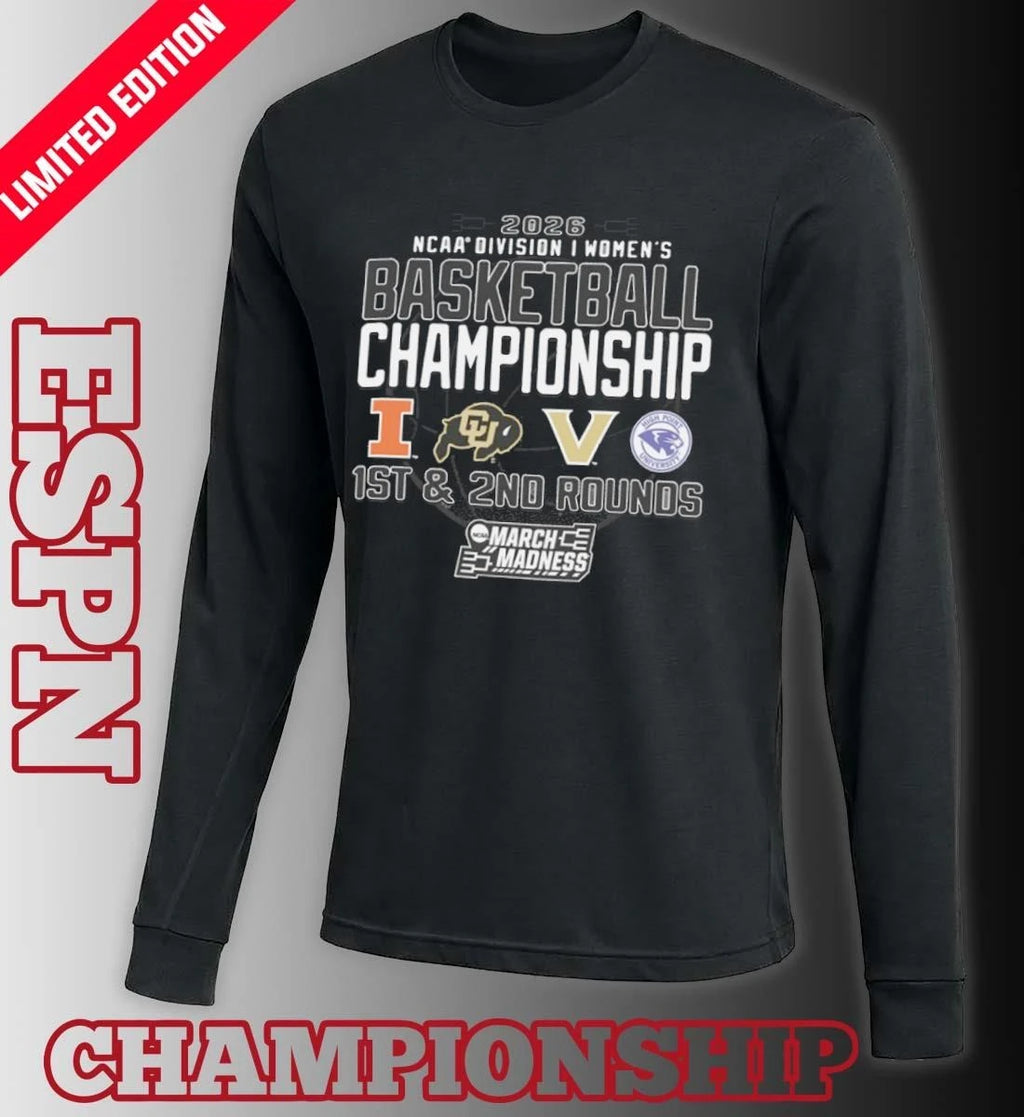 Official 1st, 2nd Rounds 2026 NCAA DI Women’s Basketball Championship – Nashville, TN Shirt