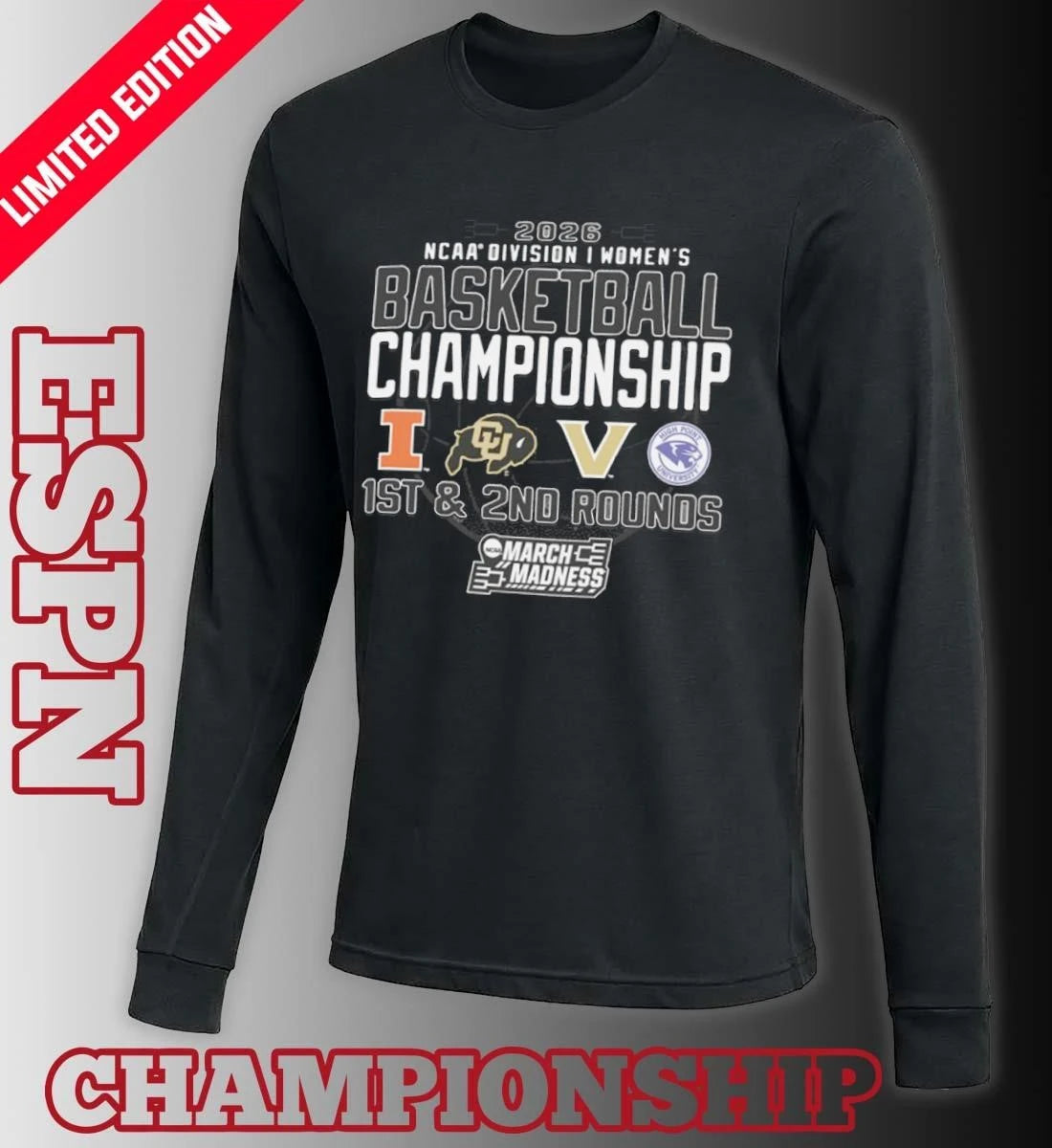 Official 1st, 2nd Rounds 2026 NCAA DI Women’s Basketball Championship – Nashville, TN Shirt