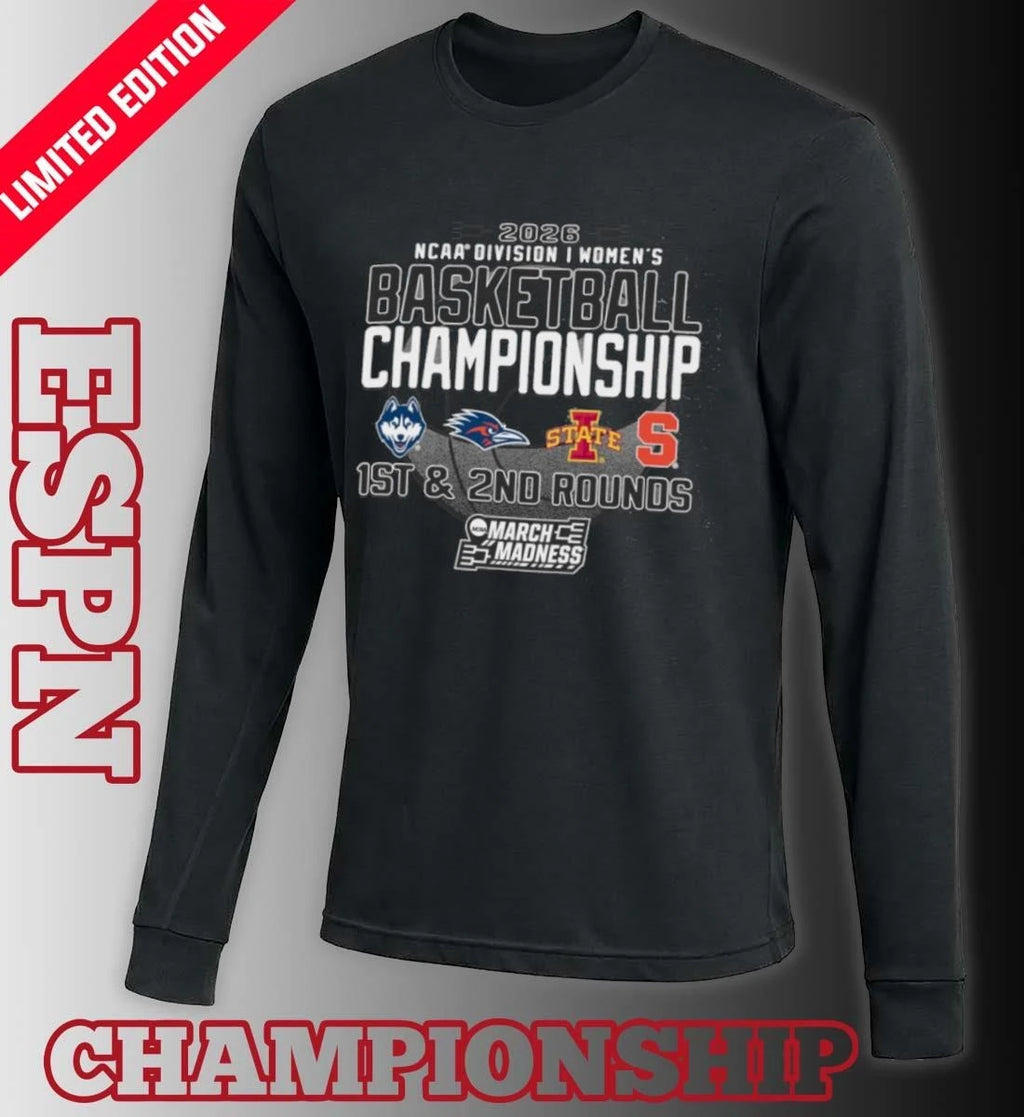Official 1st, 2nd Rounds 2026 NCAA DI Women’s Basketball Championship – Storrs, CT Shirt