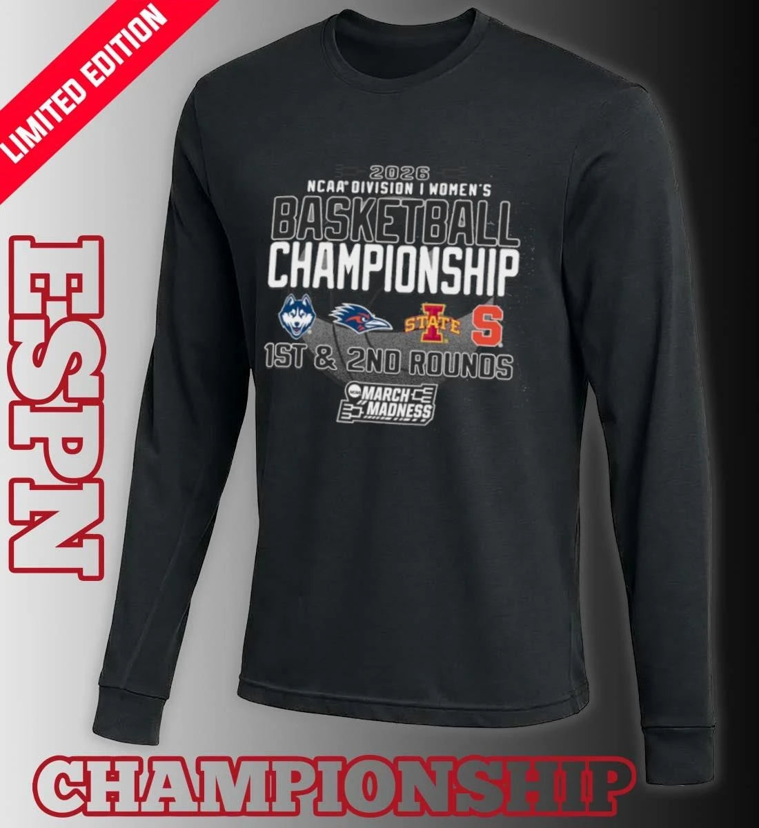 Official 1st, 2nd Rounds 2026 NCAA DI Women’s Basketball Championship – Storrs, CT Shirt
