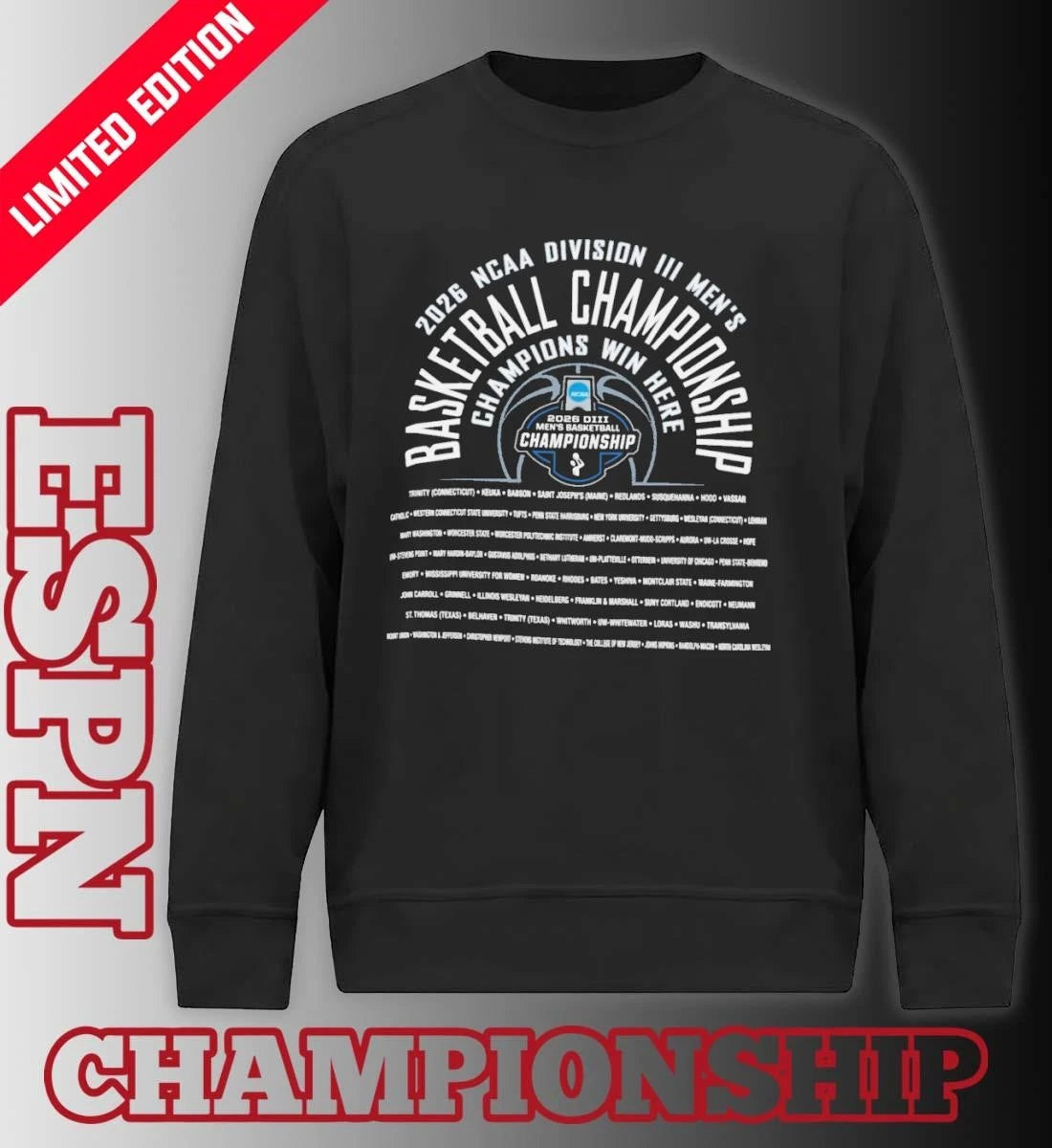 Official 1st, 2nd Rounds 2026 NCAA Division III Men’s Basketball Championship Shirt