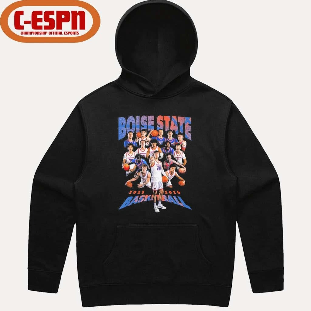 Official 2025-2026 Boise State Men’s Basketball Team Shirt