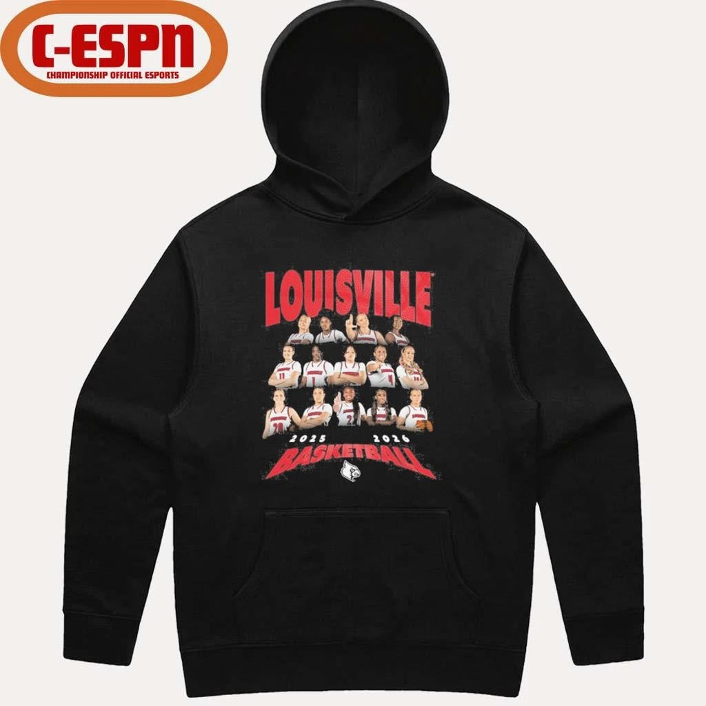 Official 2025-2026 Louisville Women’s Basketball Team Shirt