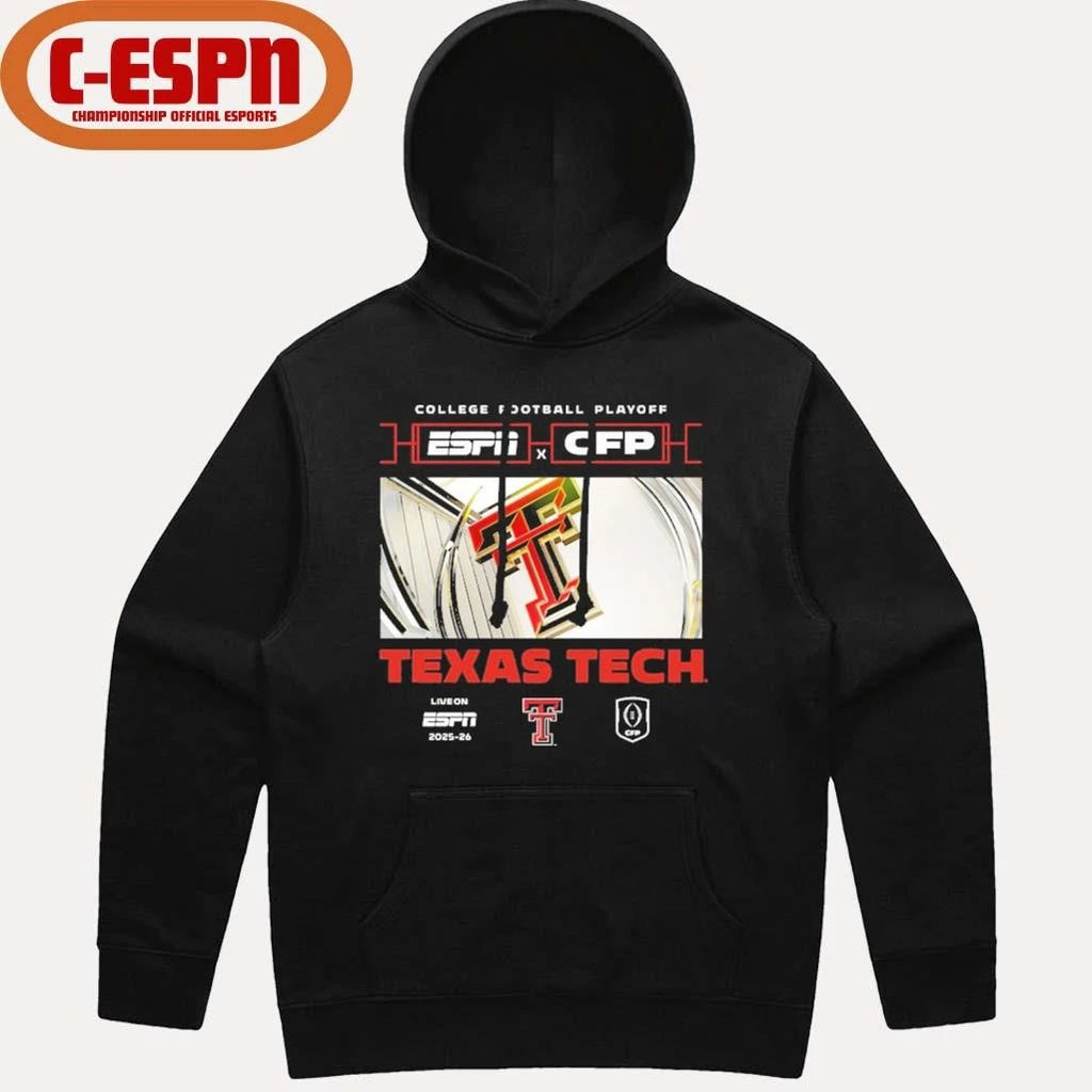 Official 2025-26 CFP Texas Tech Red Raiders Window Shirt