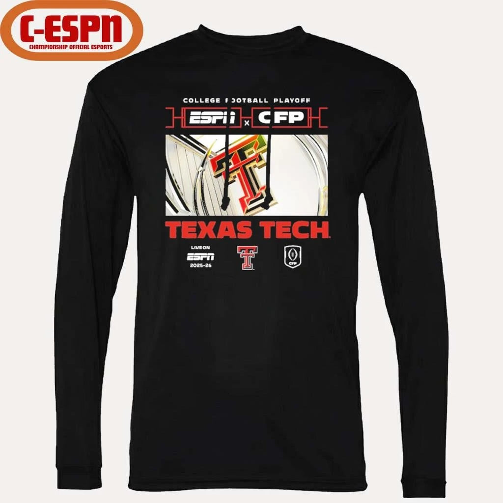 Official 2025-26 CFP Texas Tech Red Raiders Window Shirt