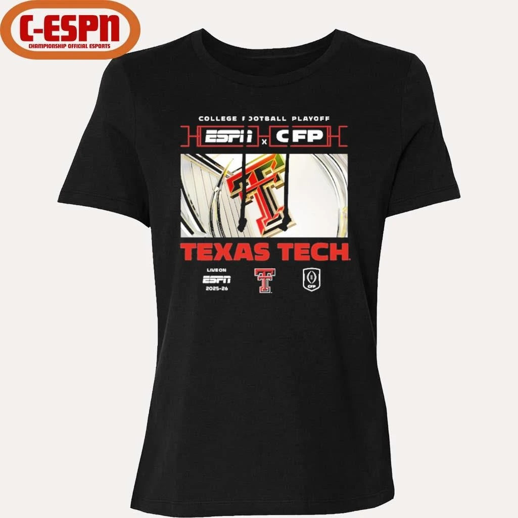 Official 2025-26 CFP Texas Tech Red Raiders Window Shirt