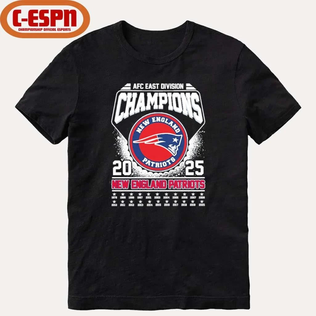 Official 2025 AFC Champions NE Patriots Shirt