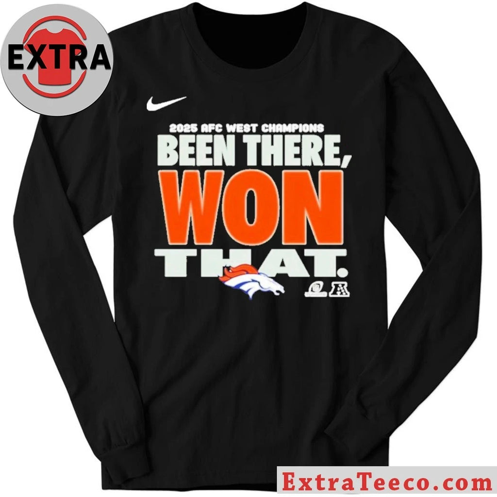 Official 2025 Afc West Champions Been There Won That Logo T-Shirt