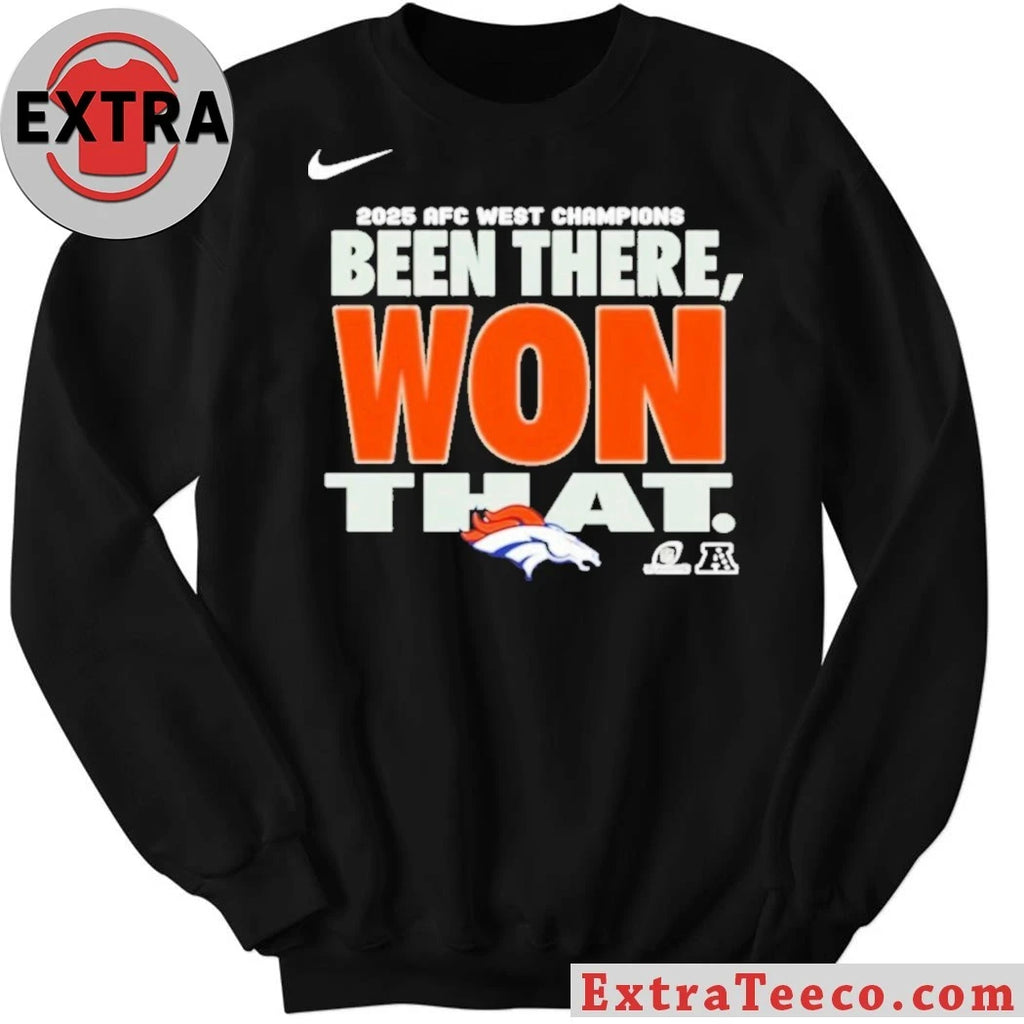 Official 2025 Afc West Champions Been There Won That Logo T-Shirt