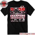 Official 2025 Big 12 Conference Champions Texas Tech Red Raiders 34 BYU 07 December 6 2025 AT&amp;T Stadium Helmet And Logo Shirt