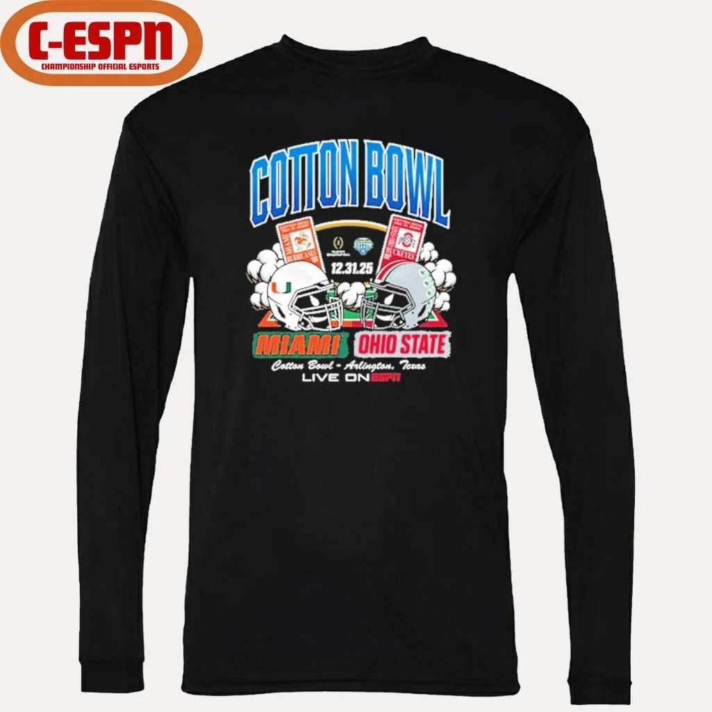 Official 2025 Cotton Bowl Head to Head Shirt