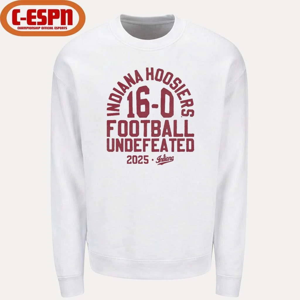 Official 2025 Indiana Football Undefeated 16-0 Shirt