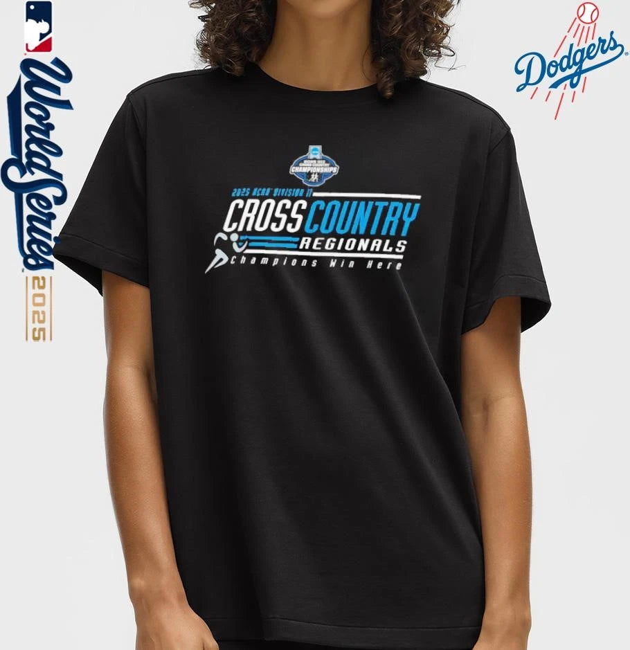 Official 2025 NCAA Division II Cross Country Regionals Championships T-Shirt