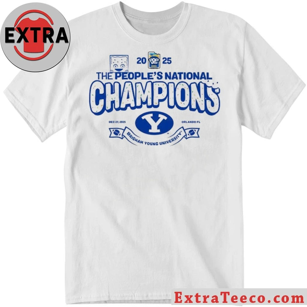 Official 2025 Pop-Tarts Bowl Champions The BYU Cougars The People’s National Champions Logo T-Shirt