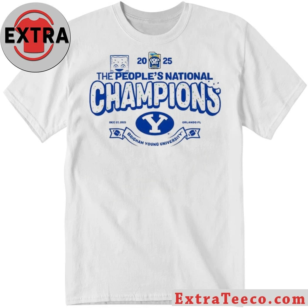 Official 2025 Pop-Tarts Bowl Champions The BYU Cougars The People’s National Champions Logo T-Shirt