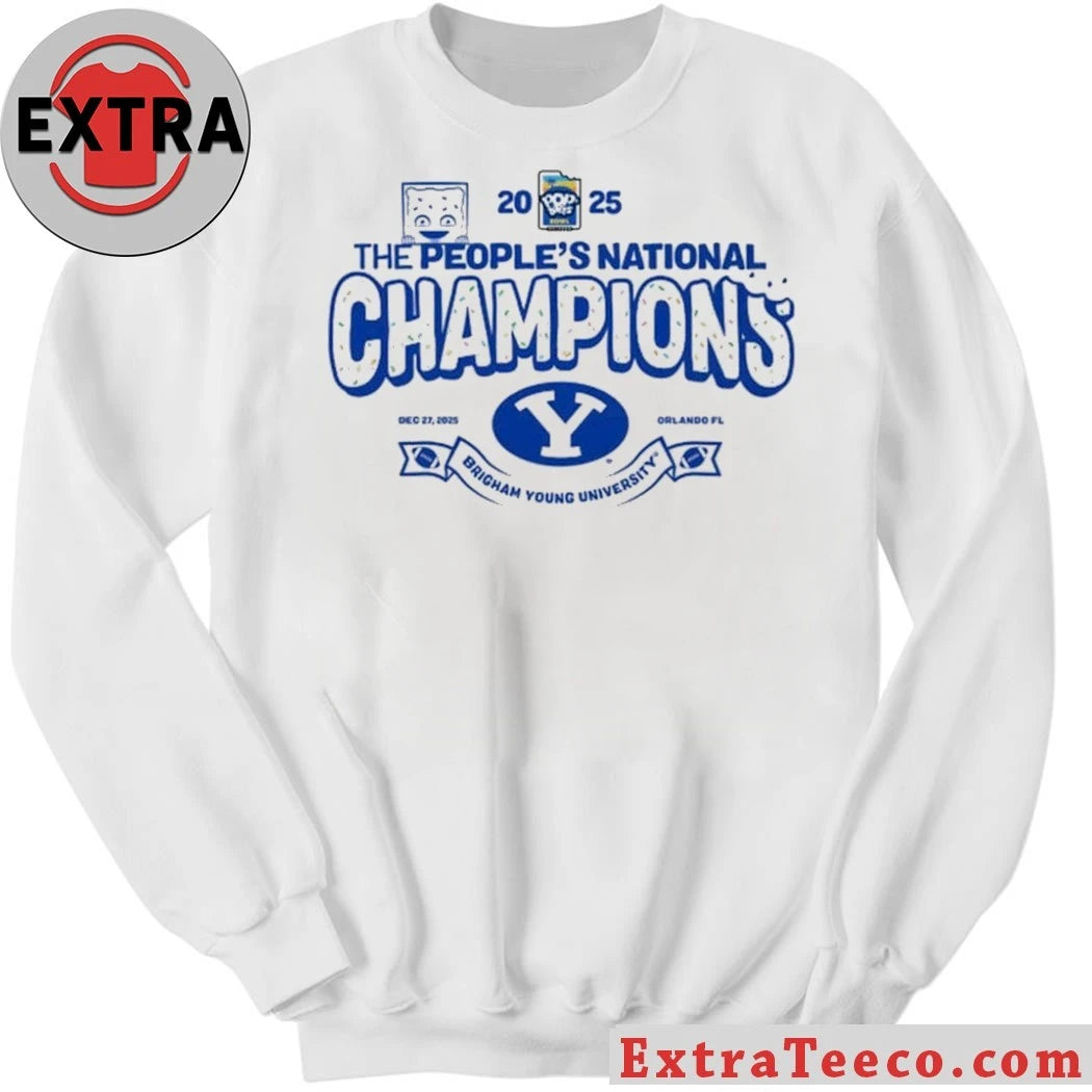 Official 2025 Pop-Tarts Bowl Champions The BYU Cougars The People’s National Champions Logo T-Shirt