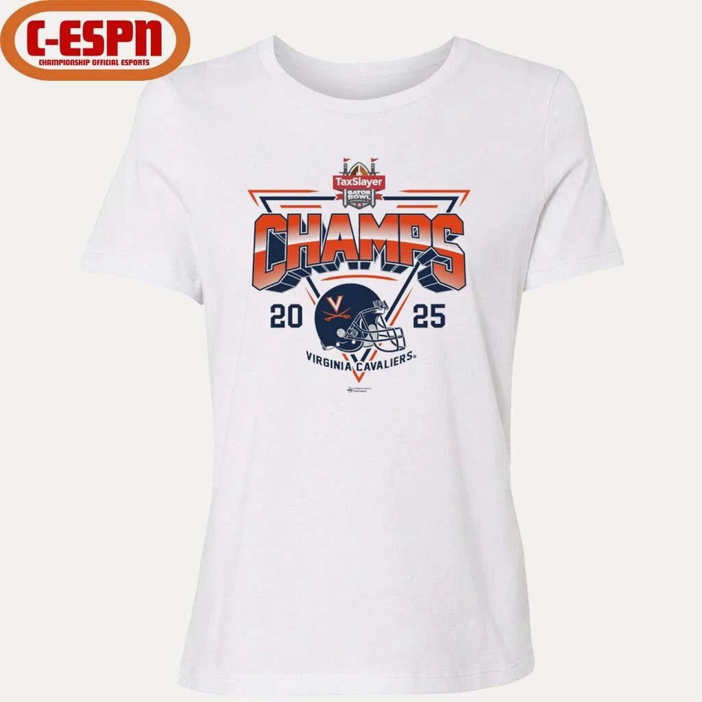 Official 2025 Taxslayer Gator Bowl Virginia Champions Shirt