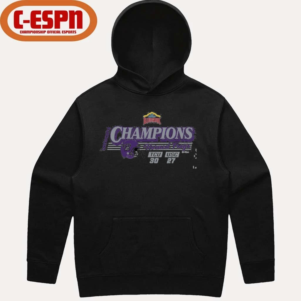 Official 2025 Valero Alamo Bowl TCU CHAMPS SCORE Shirt