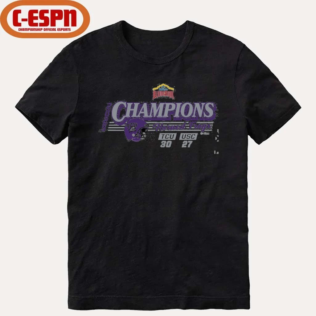 Official 2025 Valero Alamo Bowl TCU CHAMPS SCORE Shirt