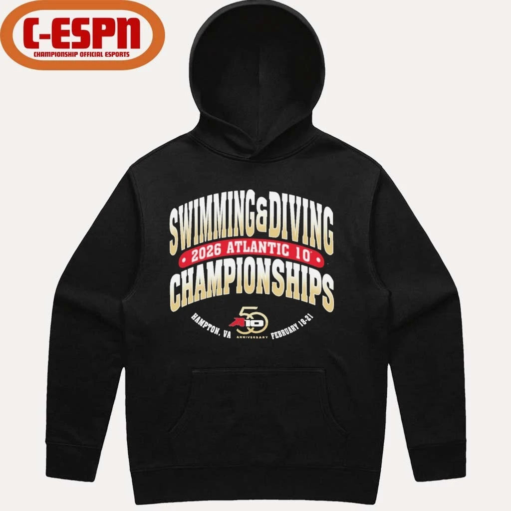 Official 2026 A-10 Swimming &amp; Diving Championships Shirt