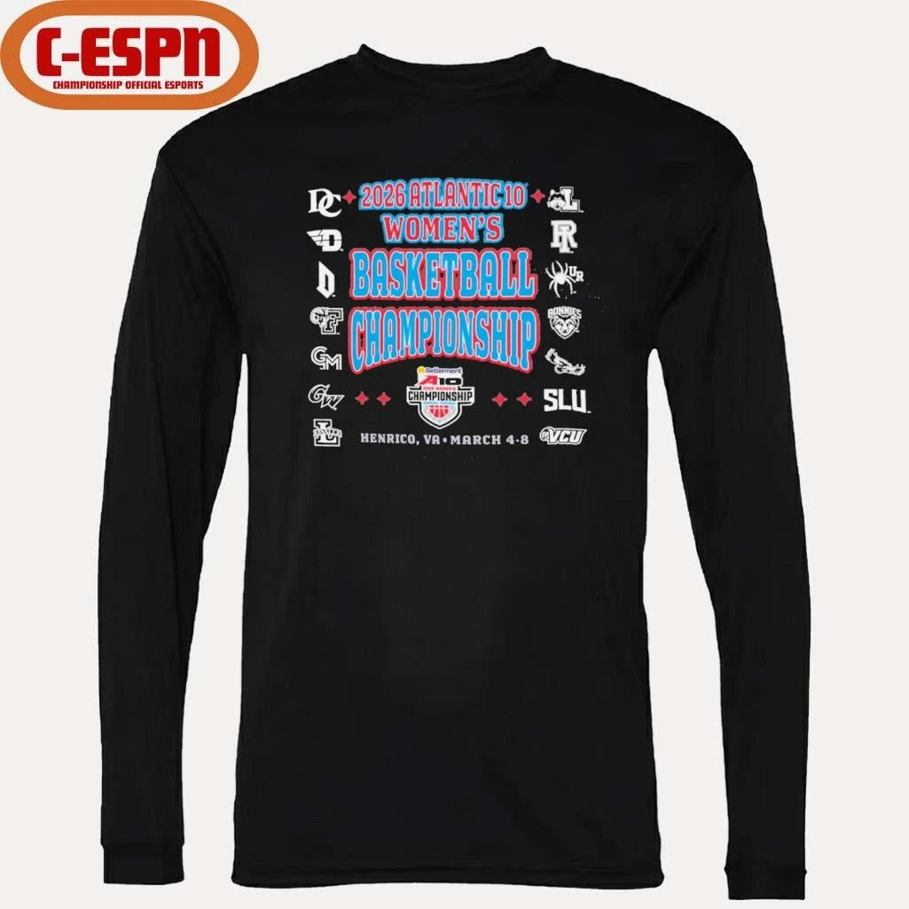 Official 2026 A-10 Women’s Basketball Championship T-Shirt