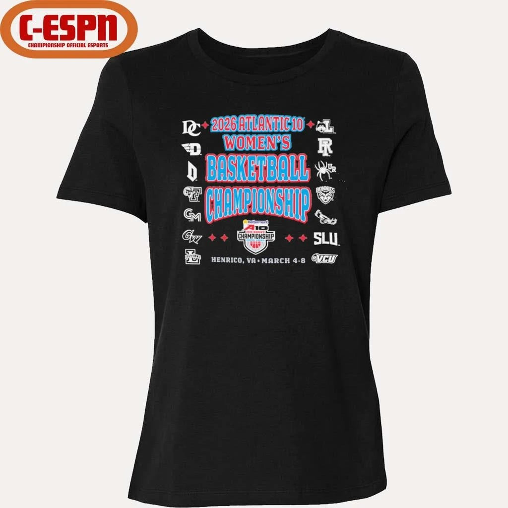 Official 2026 A-10 Women’s Basketball Championship T-Shirt