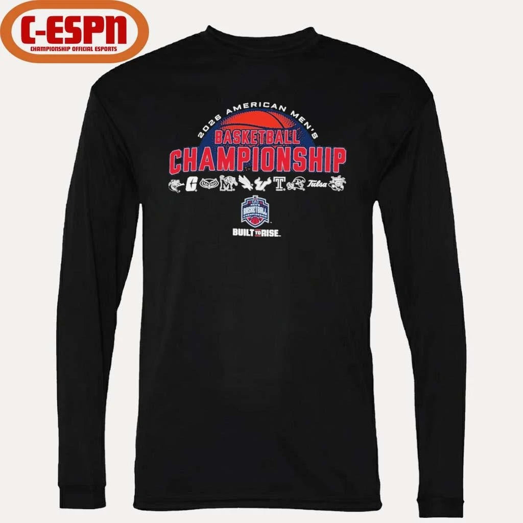 Official 2026 American Athletic Men’s Basketball Championship Team Logo Shirt
